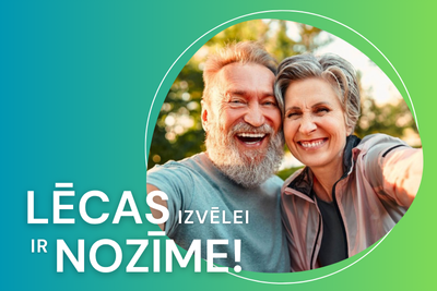 Reklamas bilde ar tekstu - lecas izvelei ir nozime